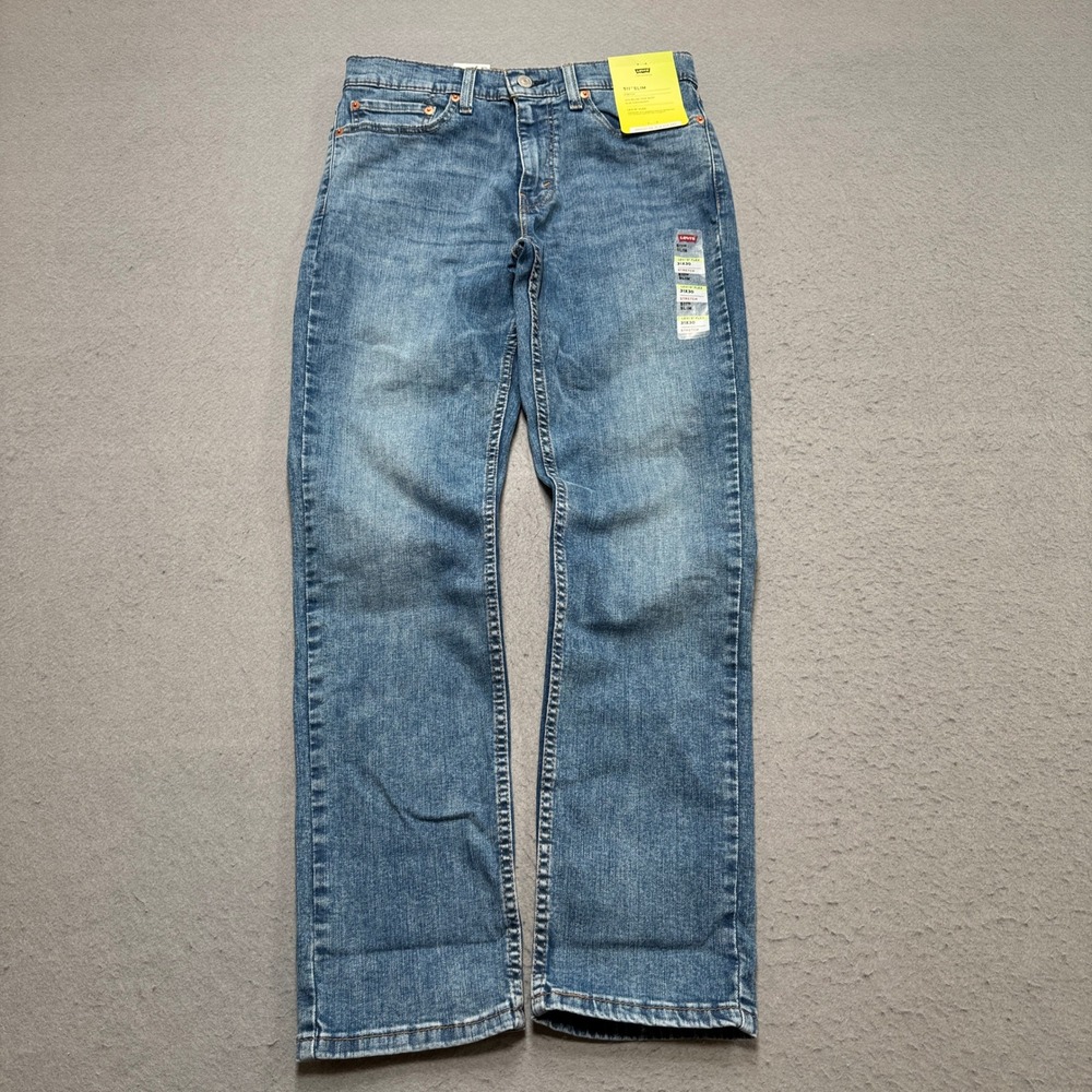 NEW Levi's 511 Jeans Men's 31x30 Blue Denim Medium Wash Slim Fit Straight Leg